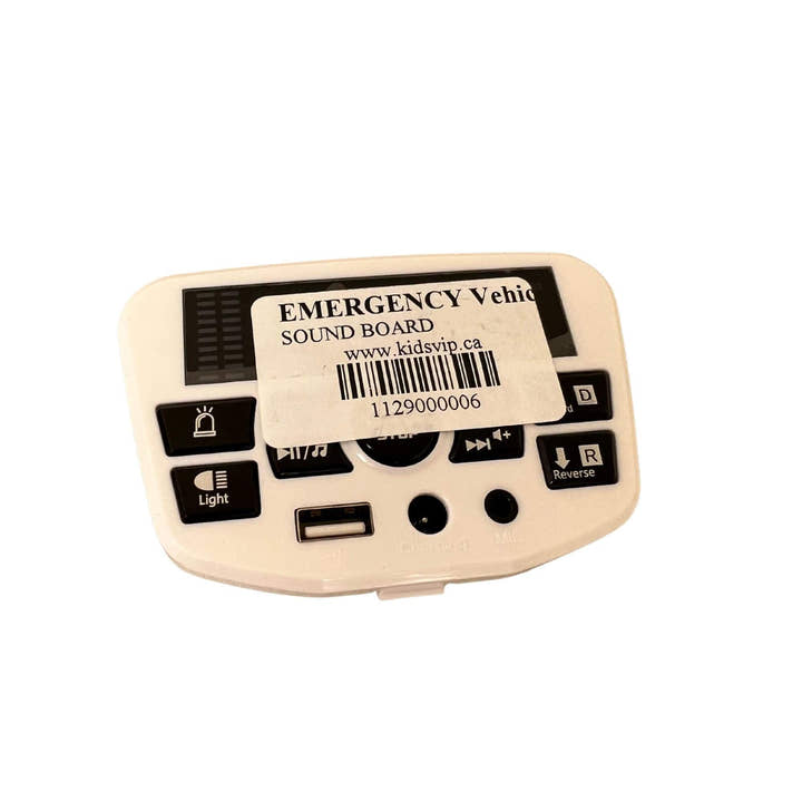 12V Police/Fire Truck - Soundboard.