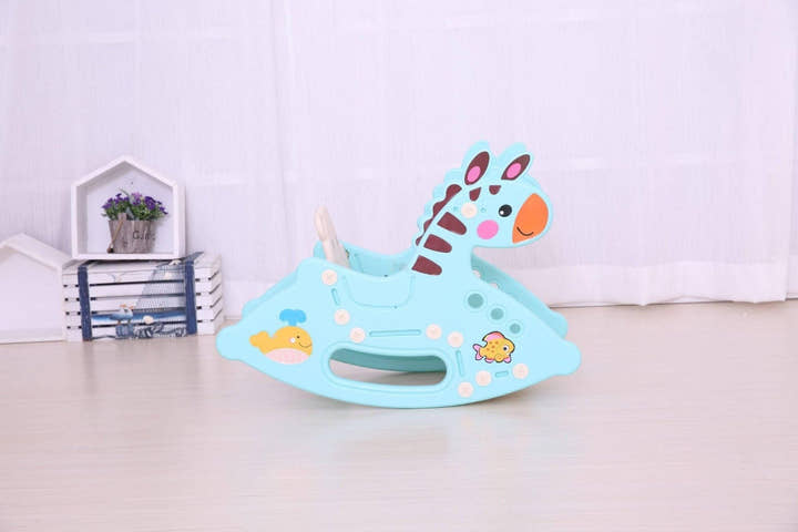 Toddlers' and Infants' Rocking Zebra Edition Chair - Blue.
