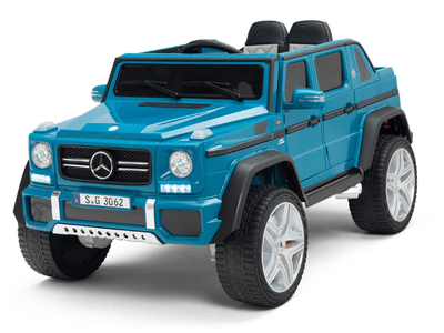 12V Blue Luxury Mercedes Maybach G650s Kids' 4x4 Ride-on SUV W/ Rubber Wheels, Music & RC.
