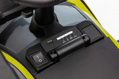 Green Complete Edition Lamborghini Sian 3-in-1 Push Car / Stroller W/ Detachable Handle, Safety Guards, Lights & Music.