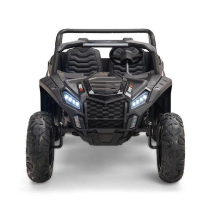 Black Heavy Duty 24V 14Ah Blade XR Edition XXL 2-Seater Ride-On Buggy W/ 180W Brushless Motor, Inflatable Tires & BT (No RC).