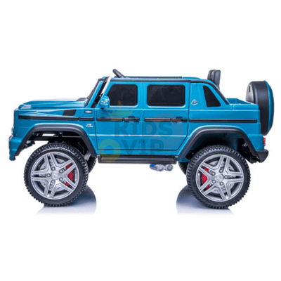 12V Blue Luxury Mercedes Maybach G650s Kids' 4x4 Ride-on SUV W/ Rubber Wheels, Music & RC.