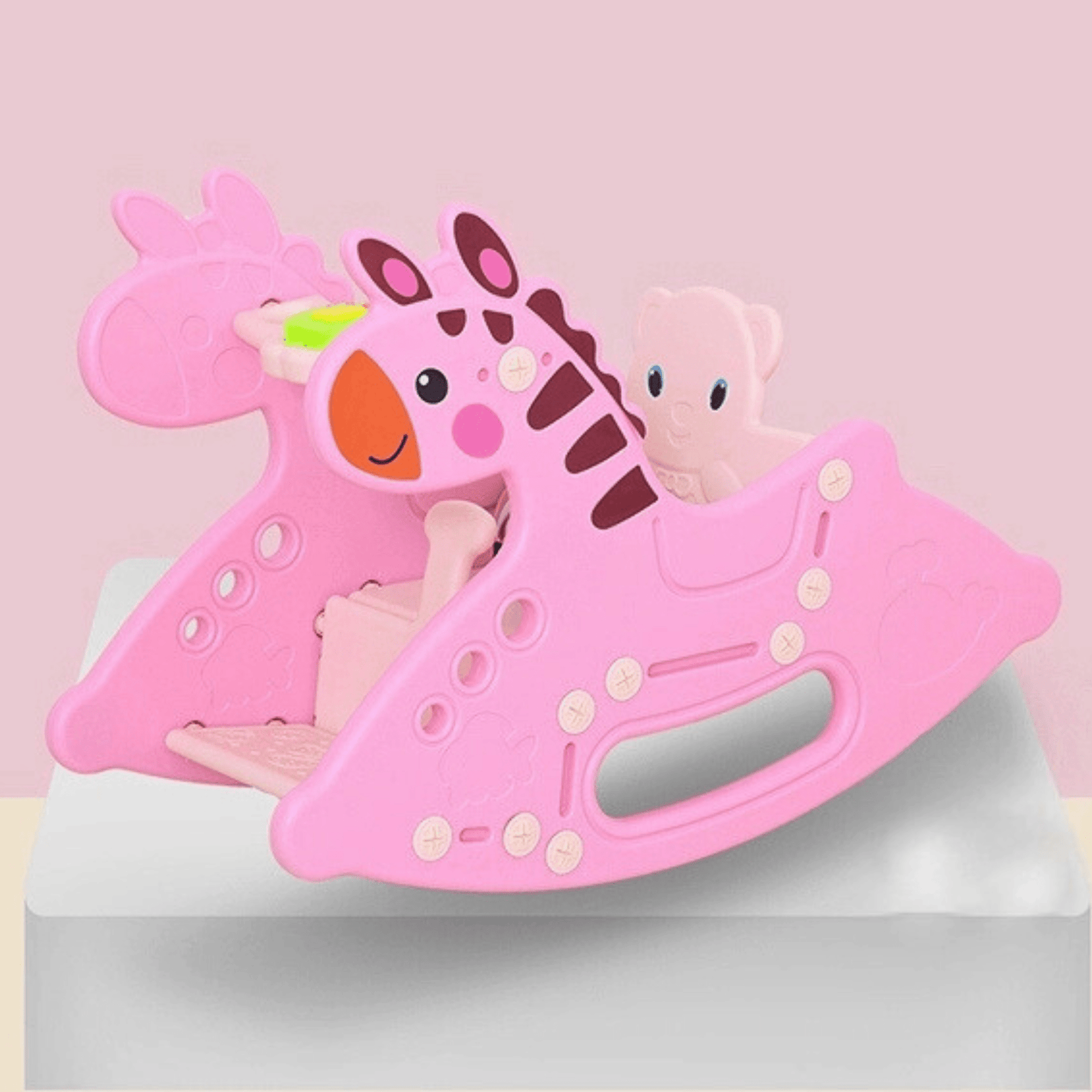 Toddlers' and Infants' Rocking Zebra Edition Chair - Pink.