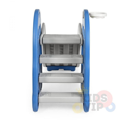 Kids' and Toddlers' Car Edition Interactive Indoor / Outdoor Playset W/ Slide, Closed Steps & Basketball Hoop.