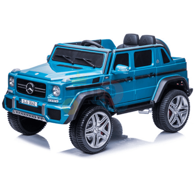 12V Blue Luxury Mercedes Maybach G650s Kids' 4x4 Ride-on SUV W/ Rubber Wheels, Music & RC.