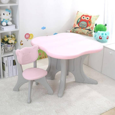 Kids & Toddlers Bear Edition Table & Chair Set W/ 2 Chairs and Storage Baskets.