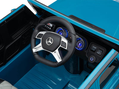 12V Blue Luxury Mercedes Maybach G650s Kids' 4x4 Ride-on SUV W/ Rubber Wheels, Music & RC.