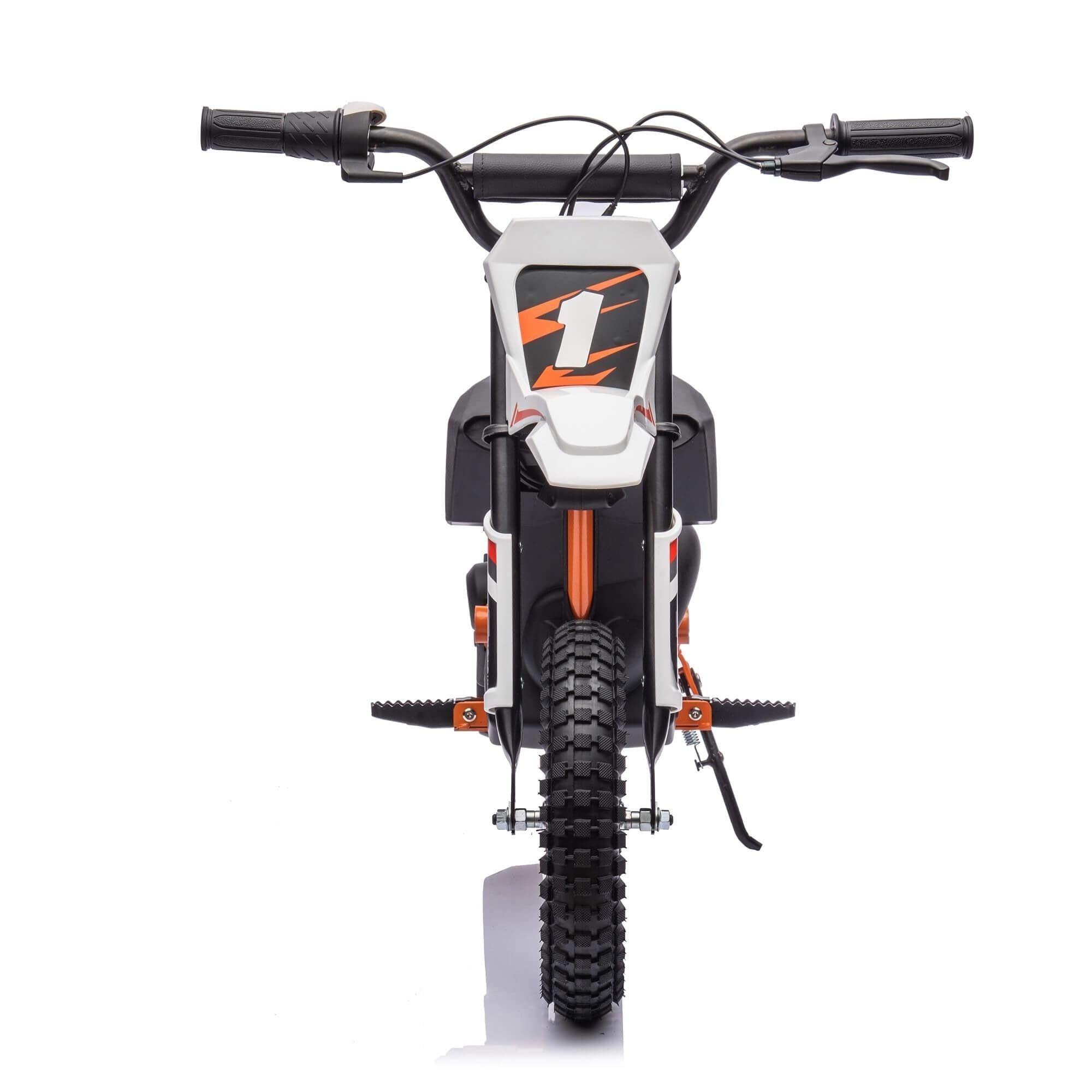 24V 250W Super Moto Off-Road Edition Ride-On Dirt Bike for Big Kids W/ Air-Filled Rubber Tires.
