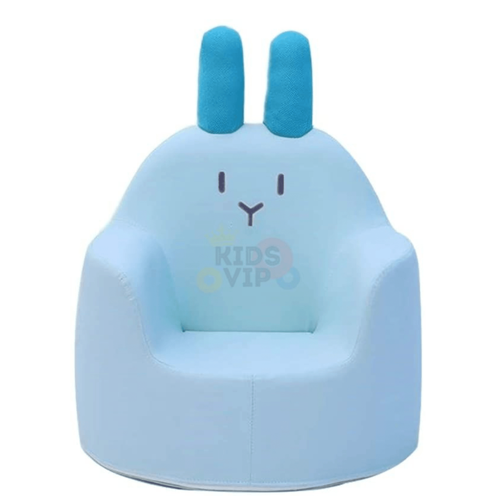 Kids' and Toddlers' Single Seat Cozy Bunny Edition Play Sofa Chair - Blue.