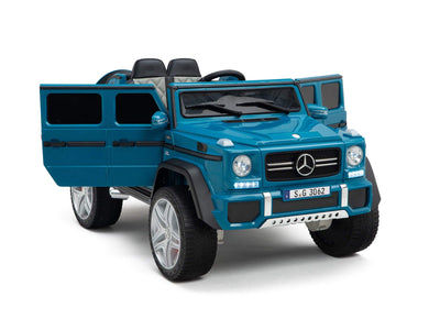 12V Blue Luxury Mercedes Maybach G650s Kids' 4x4 Ride-on SUV W/ Rubber Wheels, Music & RC.