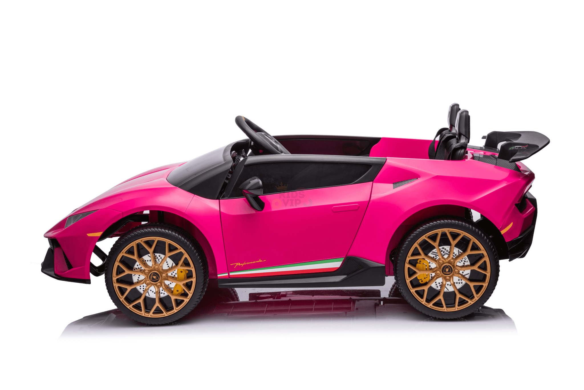 Pink 24V Lamborghini Huracan 4x4/AWD 2-Seater Licensed Ride-On Car W/ EVA Rubber Wheels, Music, RC.