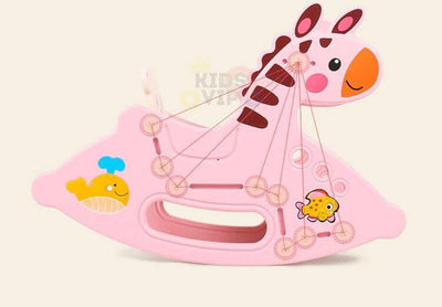 Toddlers' and Infants' Rocking Zebra Edition Chair - Pink.