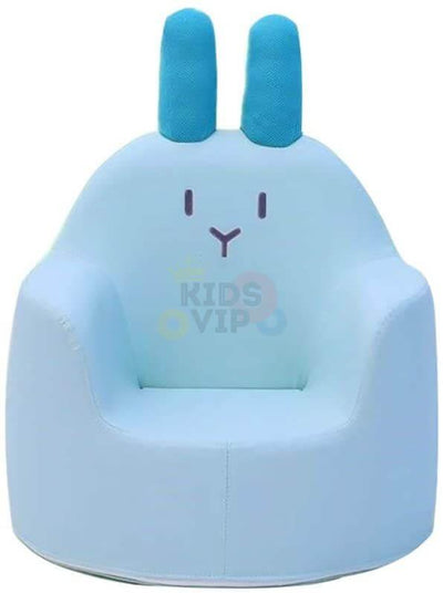 Kids' and Toddlers' Single Seat Cozy Bunny Edition Play Sofa Chair - Blue.