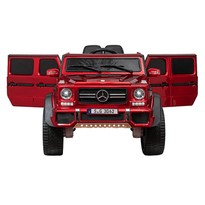 12V Red Luxury Mercedes Maybach G650s Kids' 4x4 Ride-on SUV W/ Rubber Wheels, Music & RC.