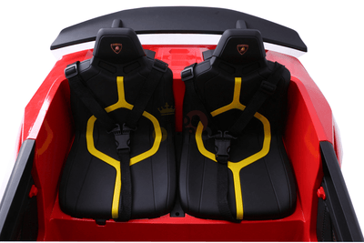 Red 24V Lamborghini Huracan 4x4/AWD 2-Seater Licensed Ride-On Car W/ EVA Rubber Wheels, Music, RC.