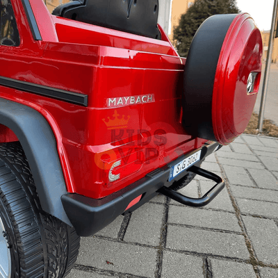12V Red Luxury Mercedes Maybach G650s Kids' 4x4 Ride-on SUV W/ Rubber Wheels, Music & RC.