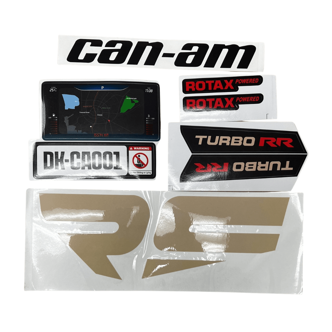 12V/24V Can-Am Maverick - Black Stickers.