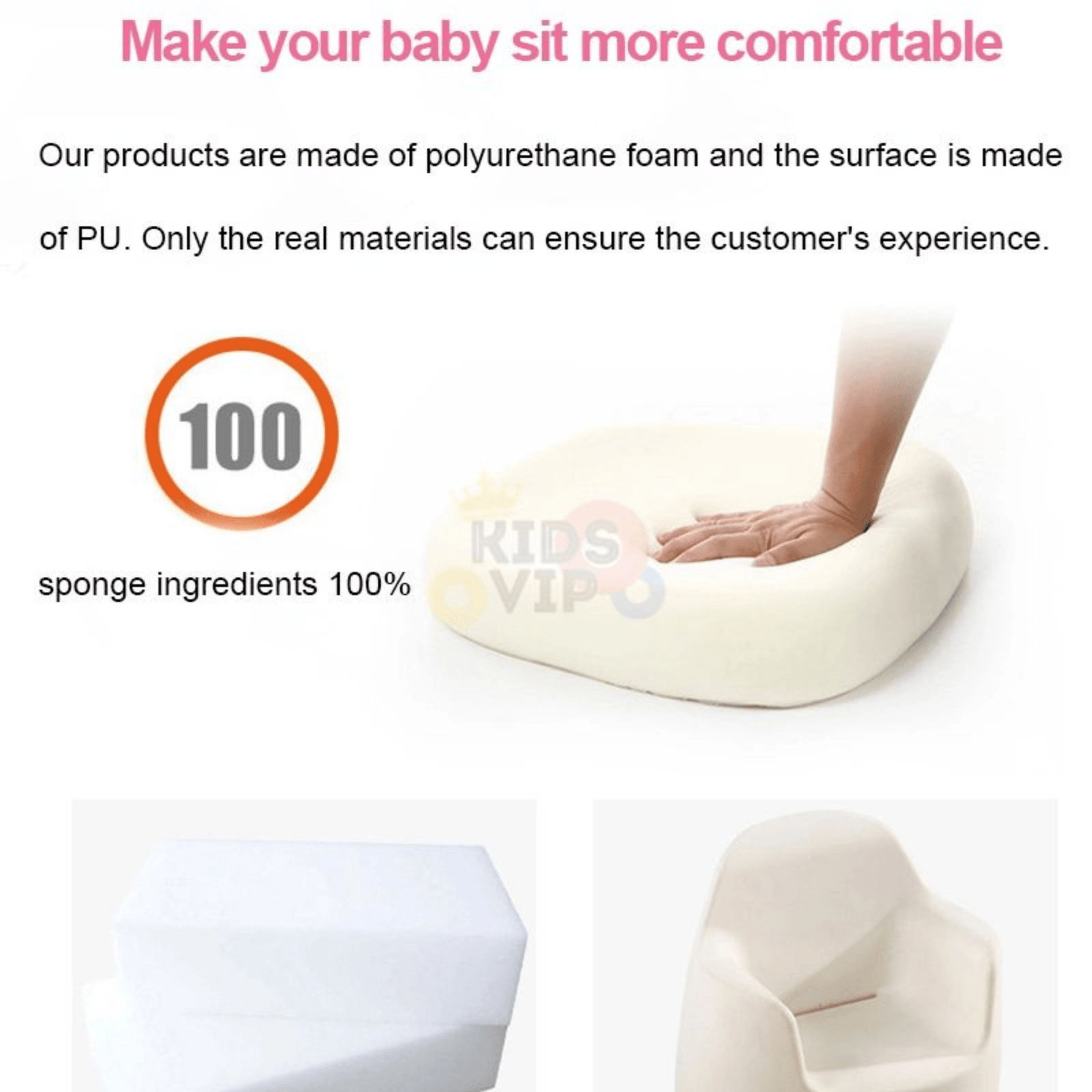 Kids' and Toddlers' Single Seat Cozy Panda Edition Play Sofa Chair - Pink.