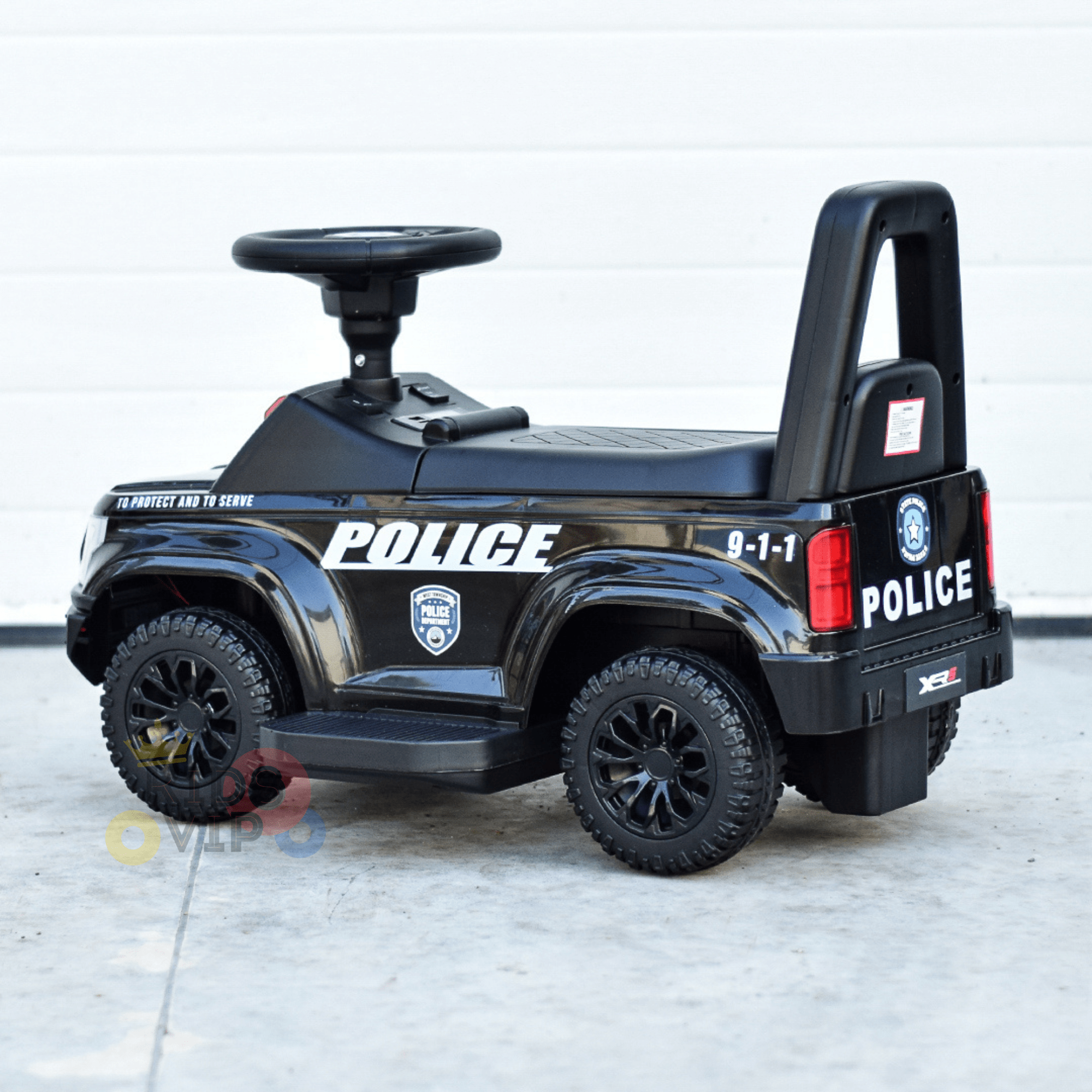 6V Ultimate 3-in-1 Toddler Police Truck W/ Bluetooth Music, Emergency Siren & Lights.