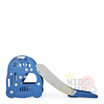 Kids' and Toddlers' Car Edition Interactive Indoor / Outdoor Playset W/ Slide, Closed Steps & Basketball Hoop.