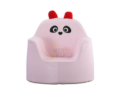 Kids' and Toddlers' Single Seat Cozy Panda Edition Play Sofa Chair - Pink.