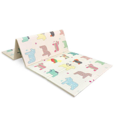 Luxury Indoor/ Outdoor Double Sided Foldable Waterproof Foam Play Mat -  Puzzles Edition - 200x180x1cm.