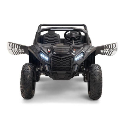 Black Heavy Duty 24V 14Ah Blade XR Edition XXL 2-Seater Ride-On Buggy W/ 180W Brushless Motor, Inflatable Tires & BT (No RC).