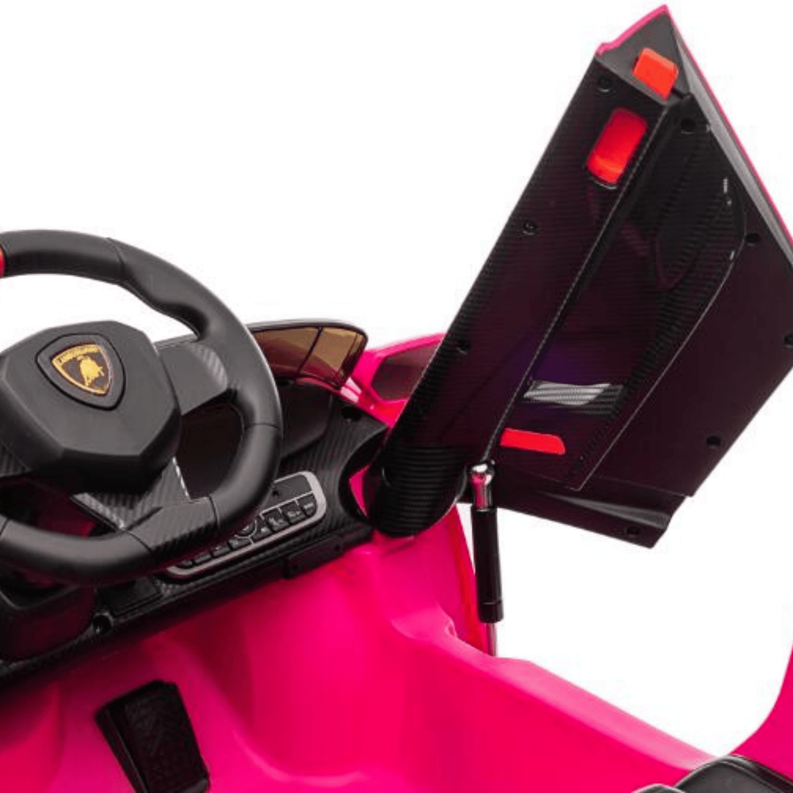 12V Pink Lamborghini Veneno 4X4 Limited Edition Ride-on Car W/ EVA Rubber Wheels, Bluetooth & RC.
