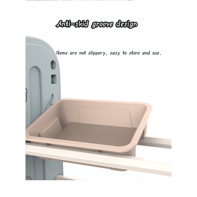 Kids and Toddlers Toy Storage / Organizer with Bins and Bookshelves.