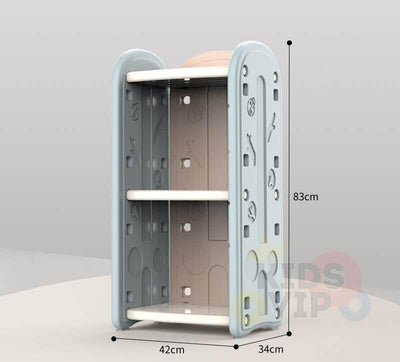 Kids and Toddlers Toy Storage / Organizer with Bins and Bookshelves.