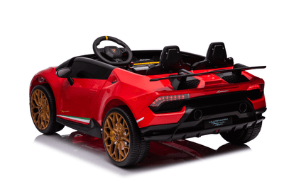 Red 24V Lamborghini Huracan 4x4/AWD 2-Seater Licensed Ride-On Car W/ EVA Rubber Wheels, Music, RC.