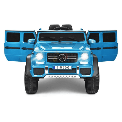 12V Blue Luxury Mercedes Maybach G650s Kids' 4x4 Ride-on SUV W/ Rubber Wheels, Music & RC.