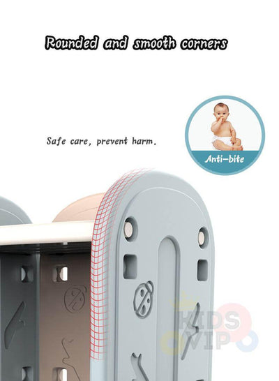 Kids and Toddlers Toy Storage / Organizer with Bins and Bookshelves.