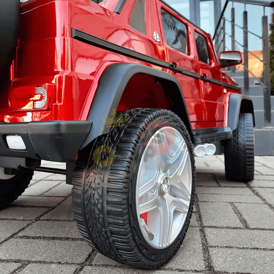 12V Red Luxury Mercedes Maybach G650s Kids' 4x4 Ride-on SUV W/ Rubber Wheels, Music & RC.