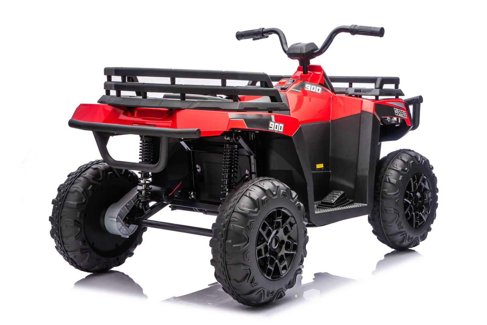 Titan Pro Edition 24V Kids Electric ATV with 200W Brushless Motor, Rubber Inflatable Wheels & Leather Seat