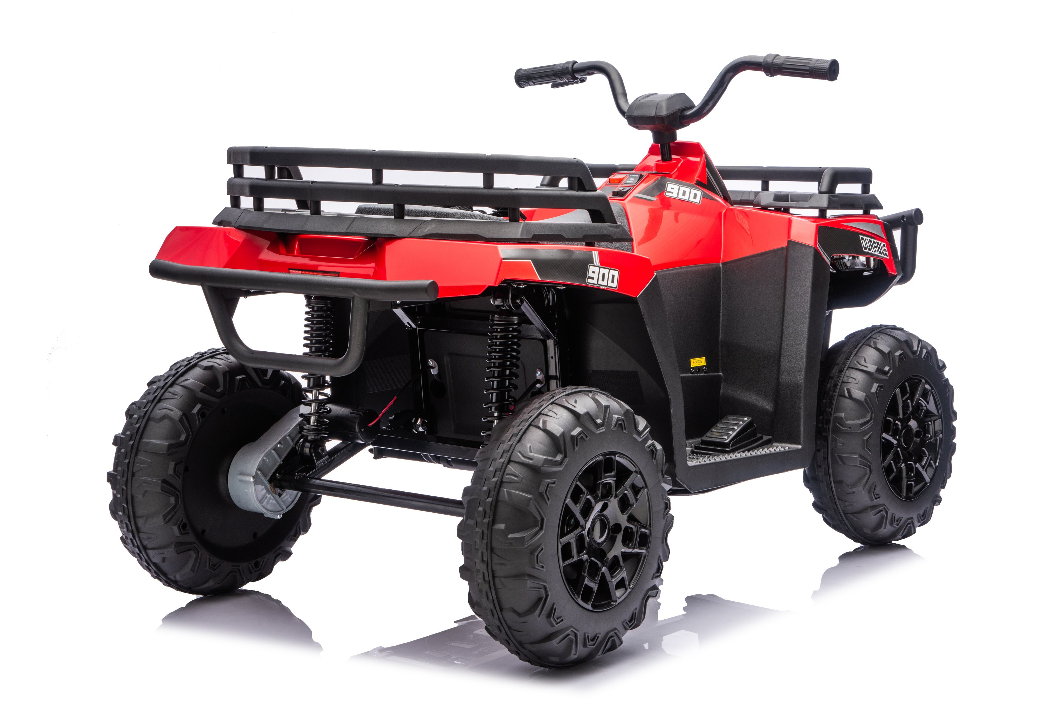 Titan Pro Edition 24V Kids Electric ATV with 200W Brushless Motor, Rubber Inflatable Wheels & Leather Seat