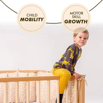 Twin Size Bed Frame for Toddlers with Fence.