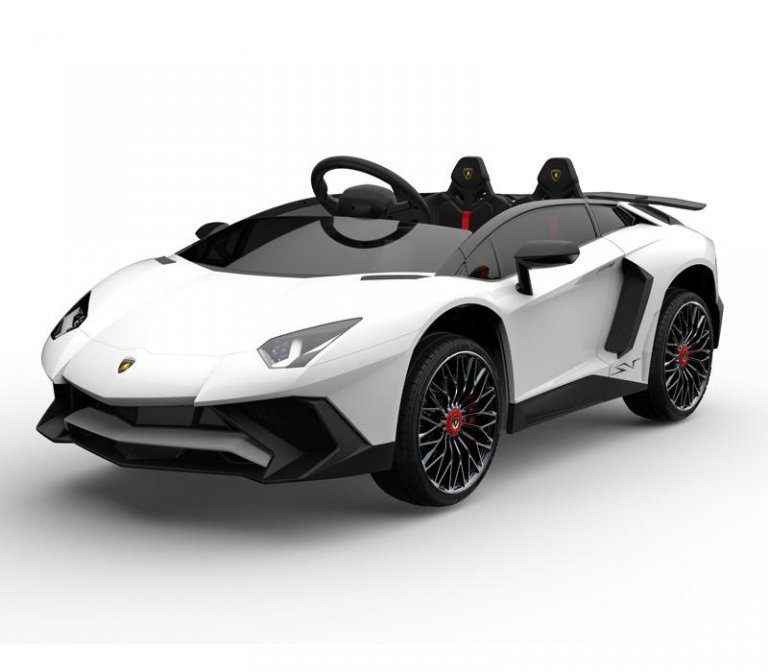 Kids Official Exotic 12V Lamborghini Ride on Car - White