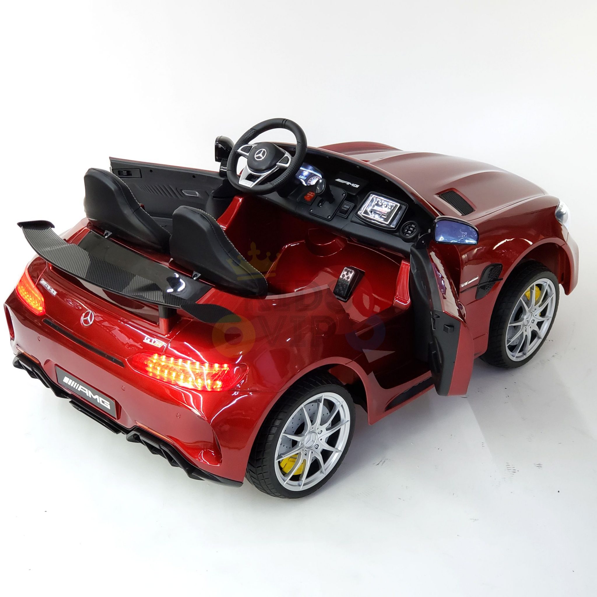 Premium Edition Mercedes Benz GTR 2X12V 4WD Ride on Car RC Red
