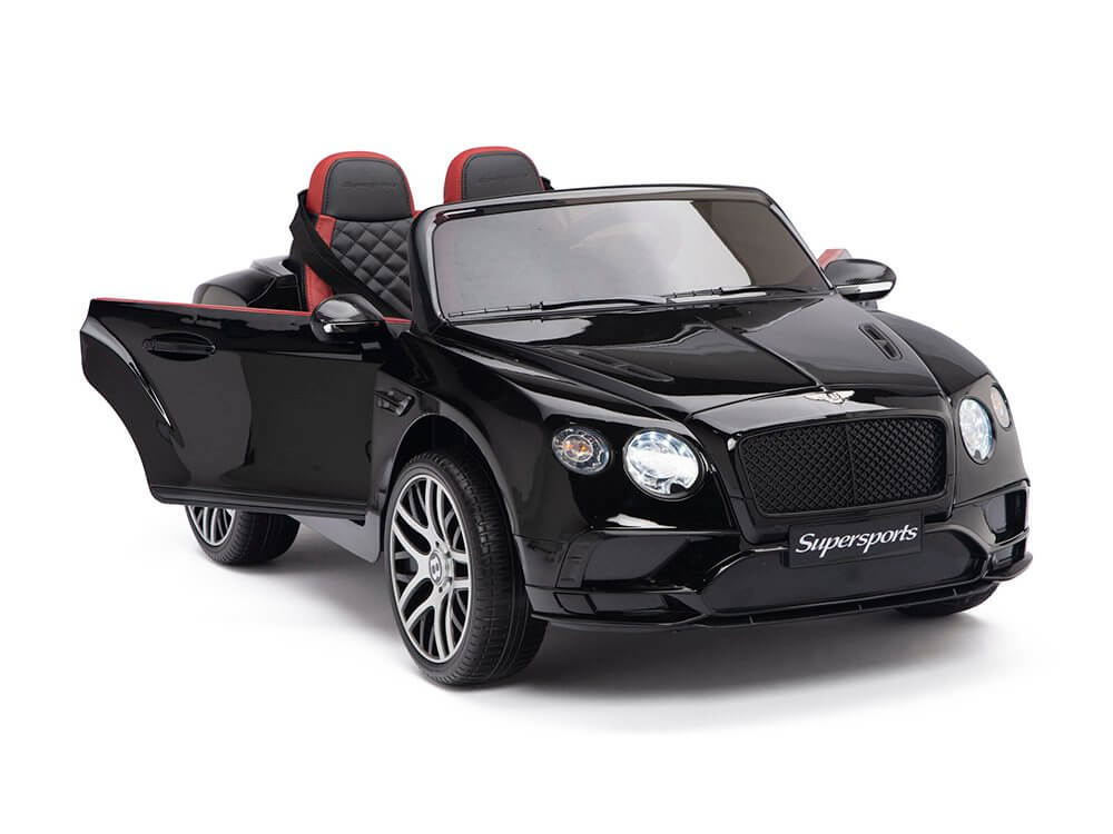 Kids Official 12V Bentley Sport Edition Ride on Car - Black