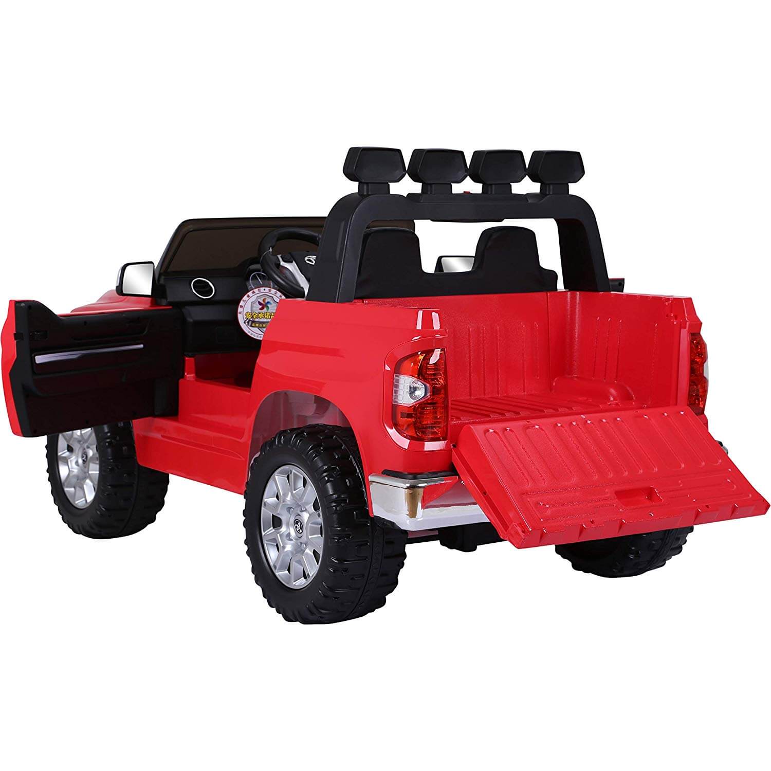 Kids Official 2 Seats 2x12V Toyota Tundra Ride on Car - Red