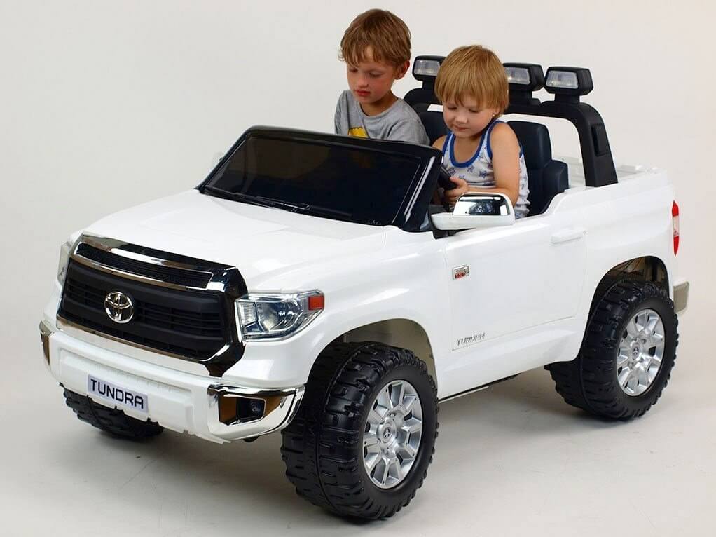 Kids Official Oversize 2 Seats 24V Toyota Tundra Ride on Car - White