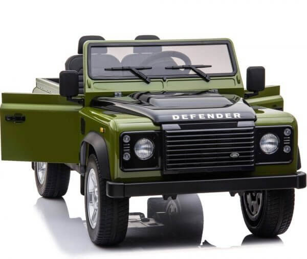 2 Seats 4WD Land Rover Defender Kids and Toddler Ride On Truck with RC