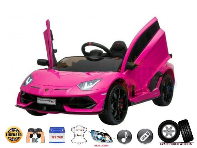 Official Lamborghini SVJ 12V Ride on Car with RC