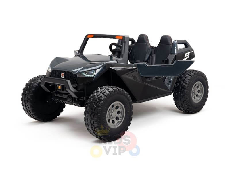 2 Seater Upgraded XXL 24V Dune Adventure 4X4 Edition Ride On Buggy UTV Carbon Black