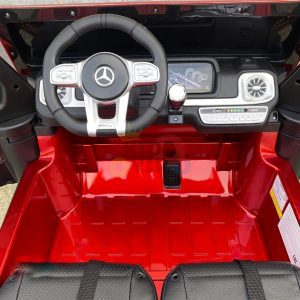 kidsvip 24v kids mercedes g63 red RIDE ON CAR LEATHER SEAT RUBBER WHEELS 14