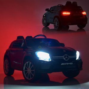 12v Mercedes GLA45 Kids and Toddlers Ride on Car rc leather seat rubber wheels kidsvip 11