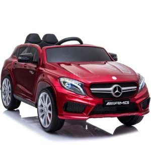 12v Mercedes GLA45 Kids and Toddlers Ride on Car rc leather seat rubber wheels kidsvip 12