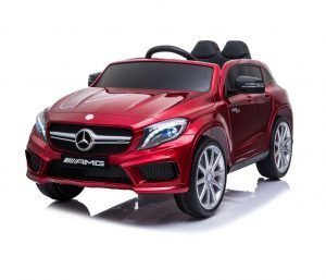12v Mercedes GLA45 Kids and Toddlers Ride on Car rc leather seat rubber wheels kidsvip 15