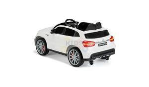 12v Mercedes GLA45 Kids and Toddlers Ride on Car rc leather seat rubber wheels white kidsvip 1